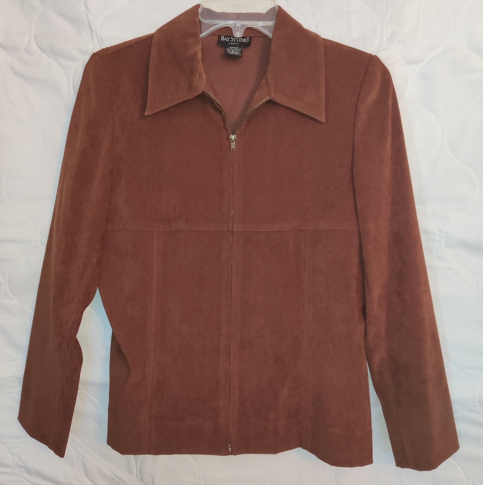 Bay Studio brown zip up jacket